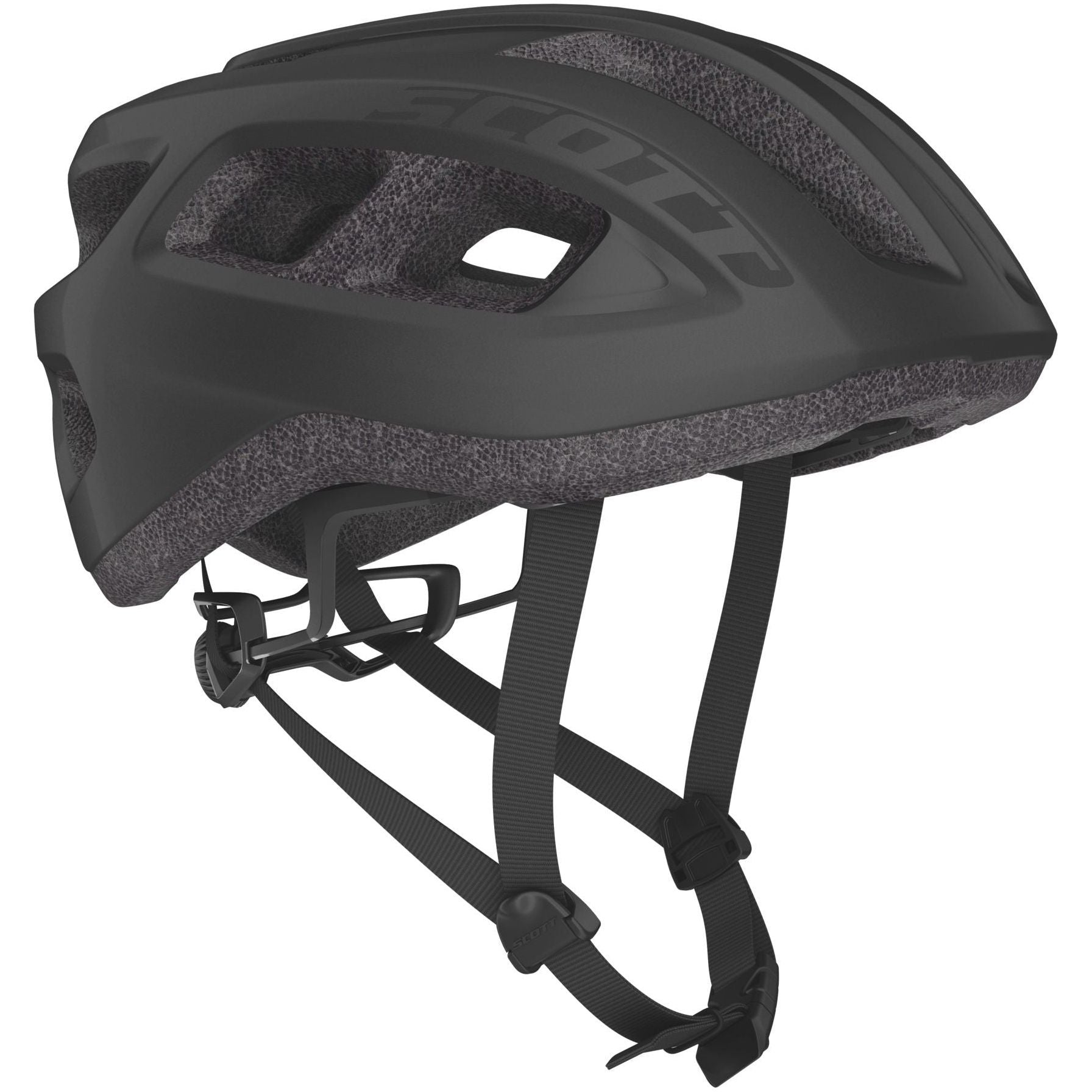 Scott Supra Road Cycling Helmet Matt Black Leisure Bike Ride Cycle Safety